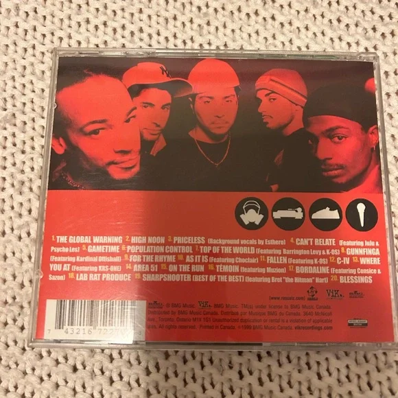 Global Warming by Rascalz, Canadian rap hip hop vintage Y2K era CD - Picture 2 of 2